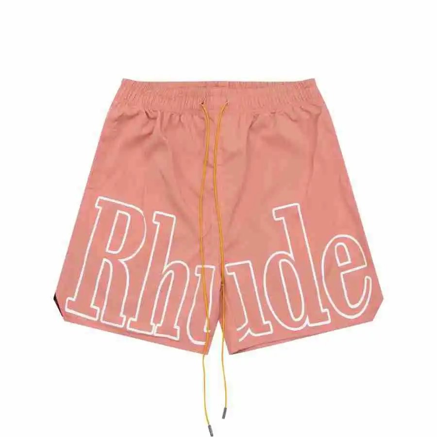Rhude Logo Beach Shorts Multicolor - Gallery Image 7 - Detailed View