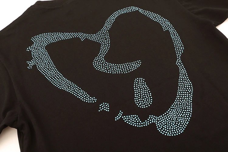 Rhinestone Oversize Tee Obsidian - Gallery Image 7 - Detailed View