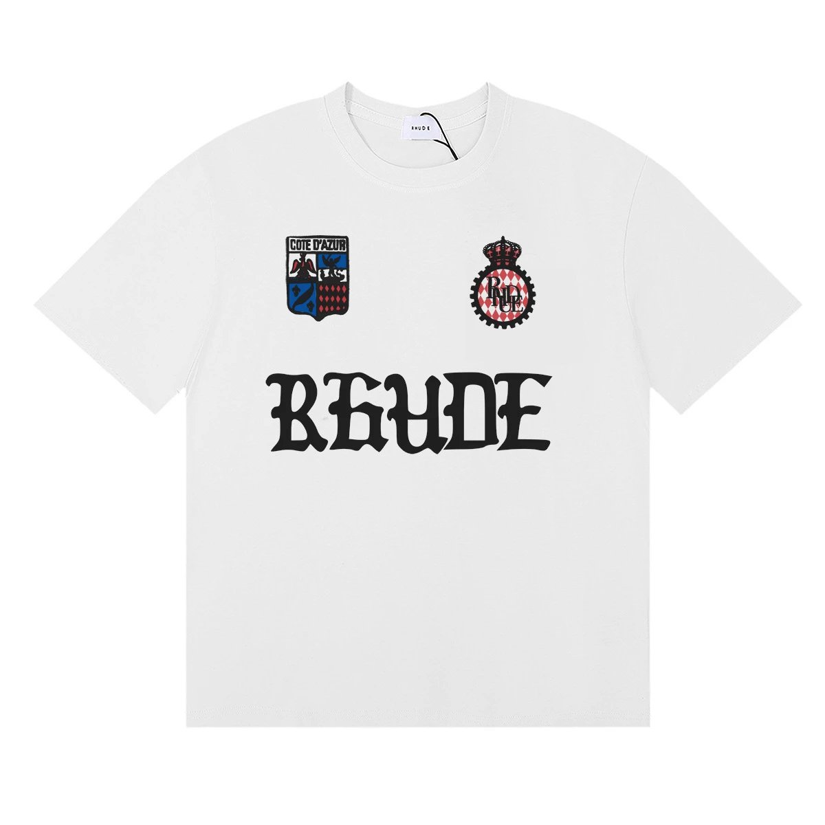 Rhude Badge Print Tee Multicolor - Gallery Image 6 - Detailed View