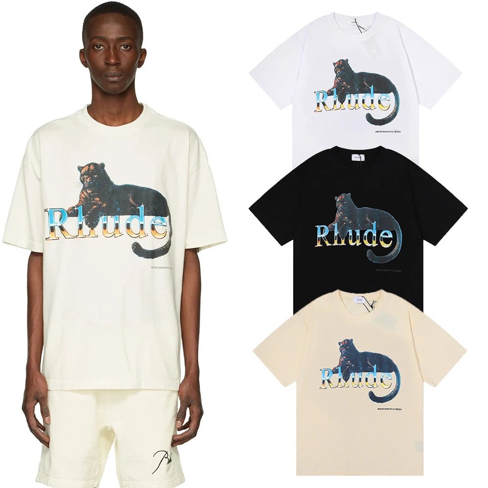 Rhude Black Panther T-Shirt Multi - Gallery Image 8 - Detailed View