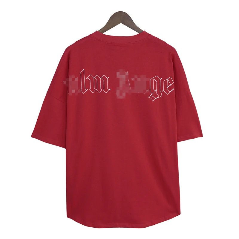 Street Dragon Embroidered Cotton T-Shirt Crimson Red - Gallery Image 7 - Detailed View