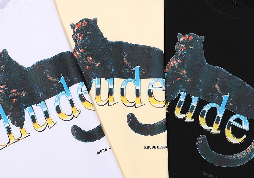 Rhude Black Panther T-Shirt Multi - Gallery Image 11 - Detailed View