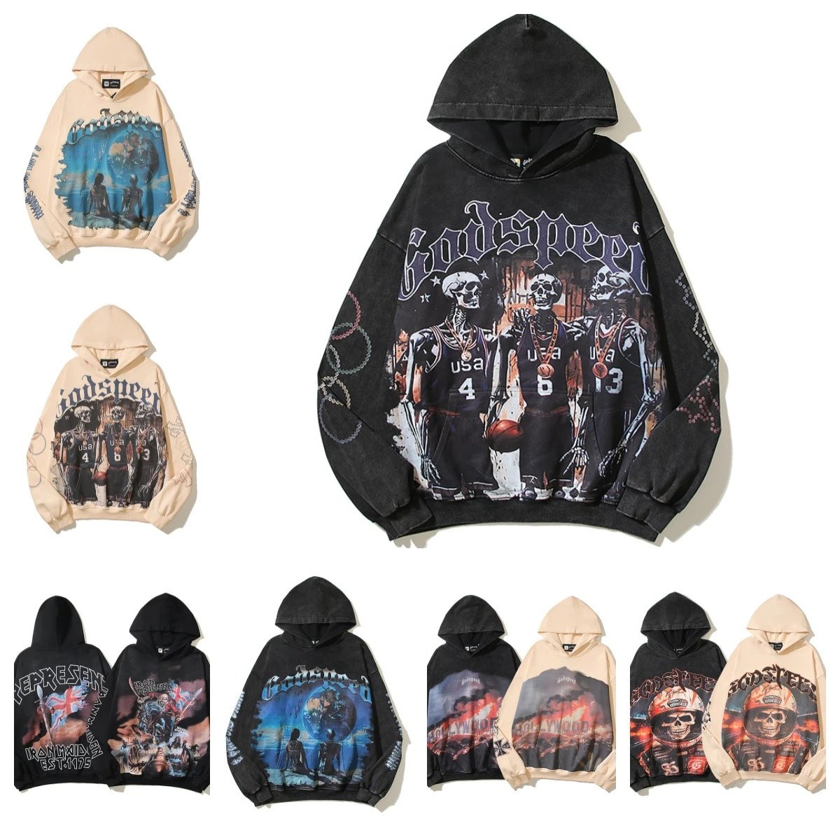 Godspeed Graphic Hoodie Multicolor - Gallery Image 2 - Detailed View