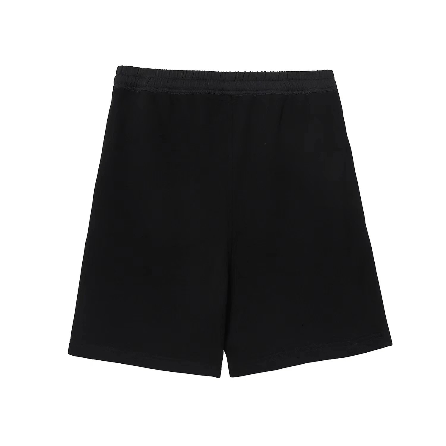 High Street Cotton Drawstring Shorts Ebony Black - Gallery Image 4 - Detailed View