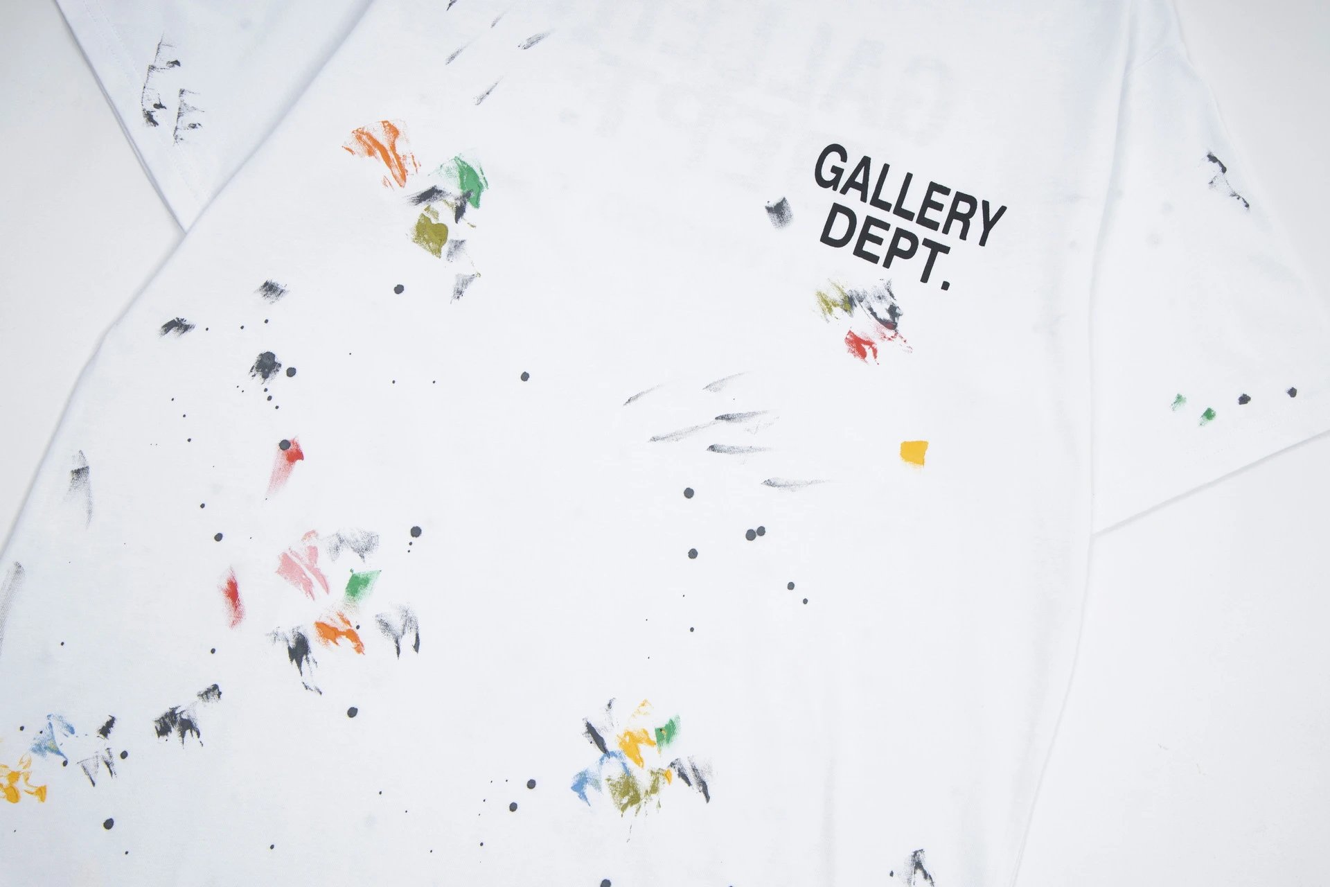 Gallery Dept Paint Splatter T-Shirt Multi - Gallery Image 8 - Detailed View