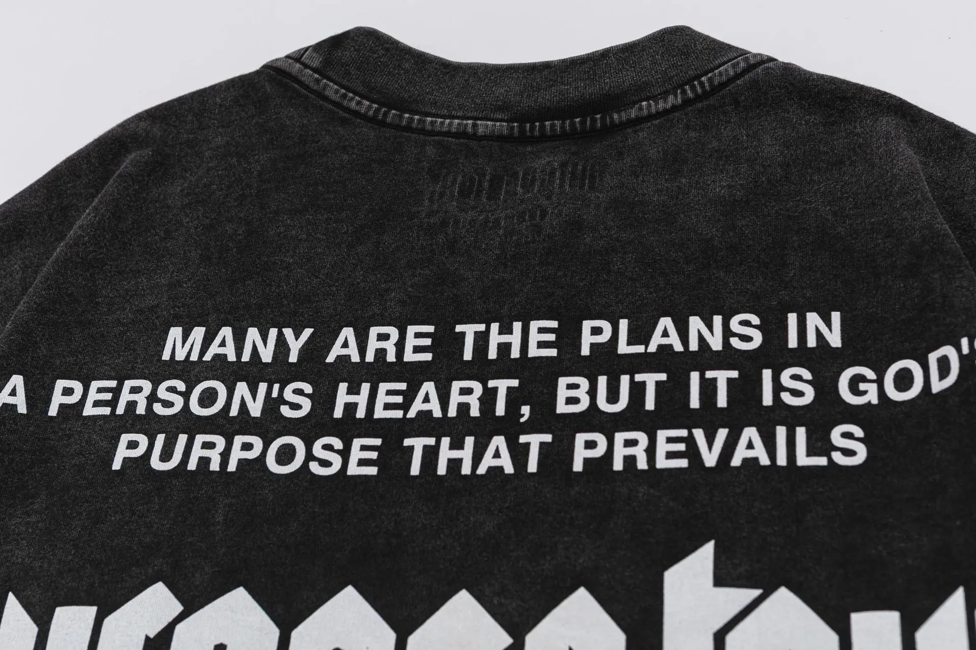 Vintage Washed Graphic Tee Charcoal - Gallery Image 8 - Detailed View