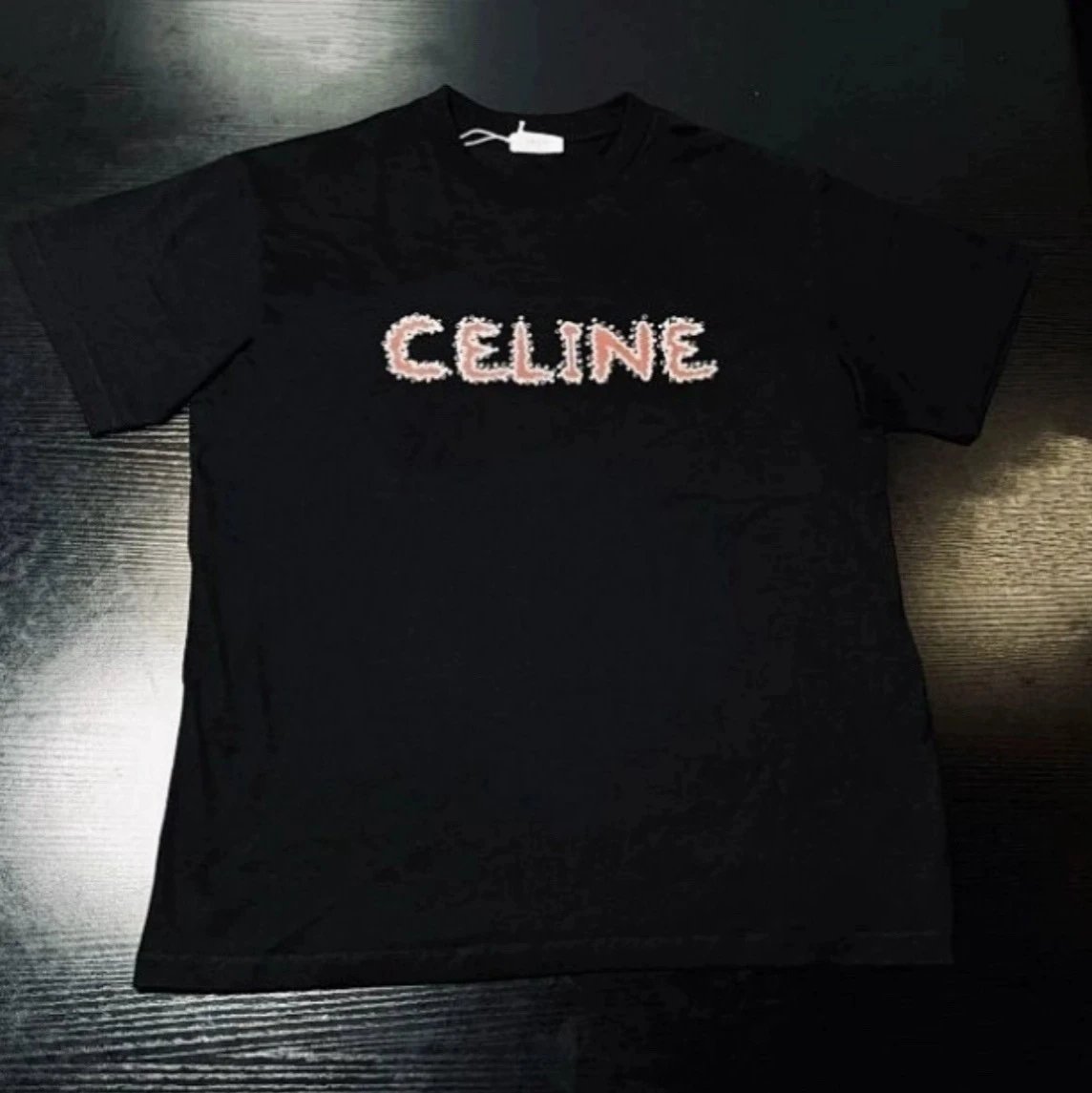 Celine Logo T-Shirt Black - Related Product - Cnfans