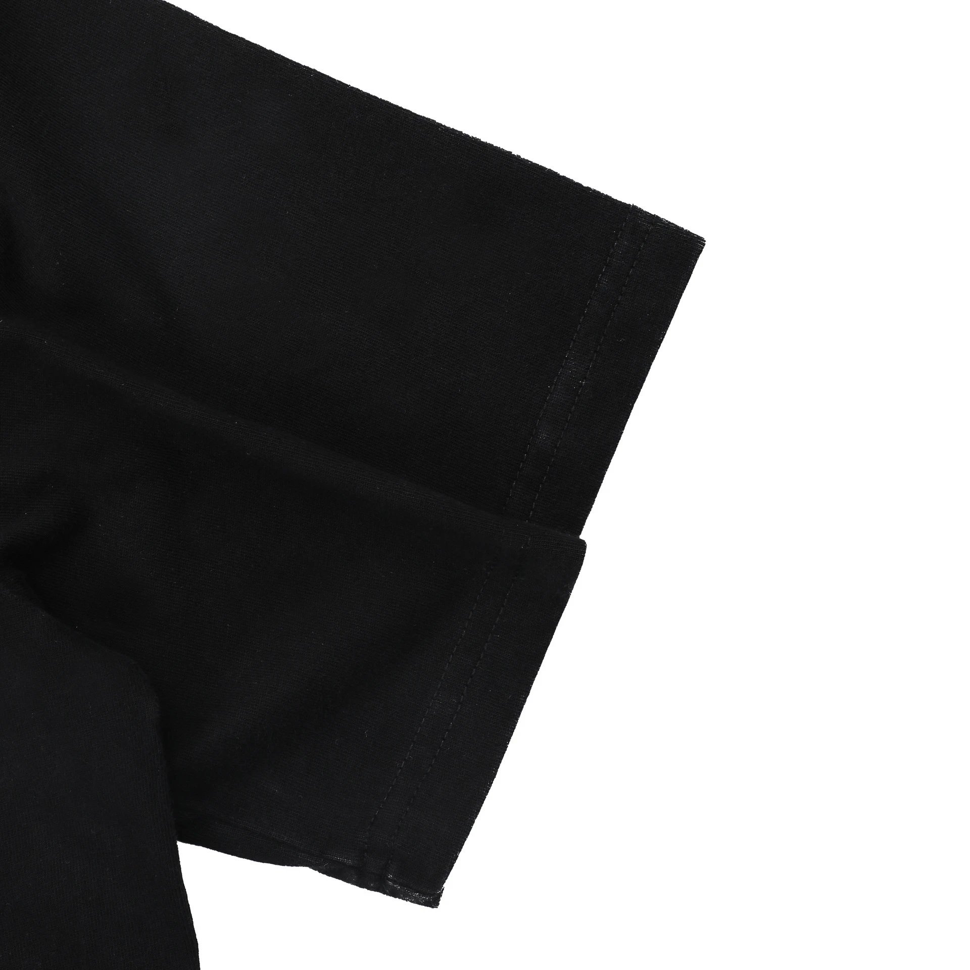 Streetwear Bear Graphic Cotton Tee Ivory Black - Gallery Image 7 - Detailed View