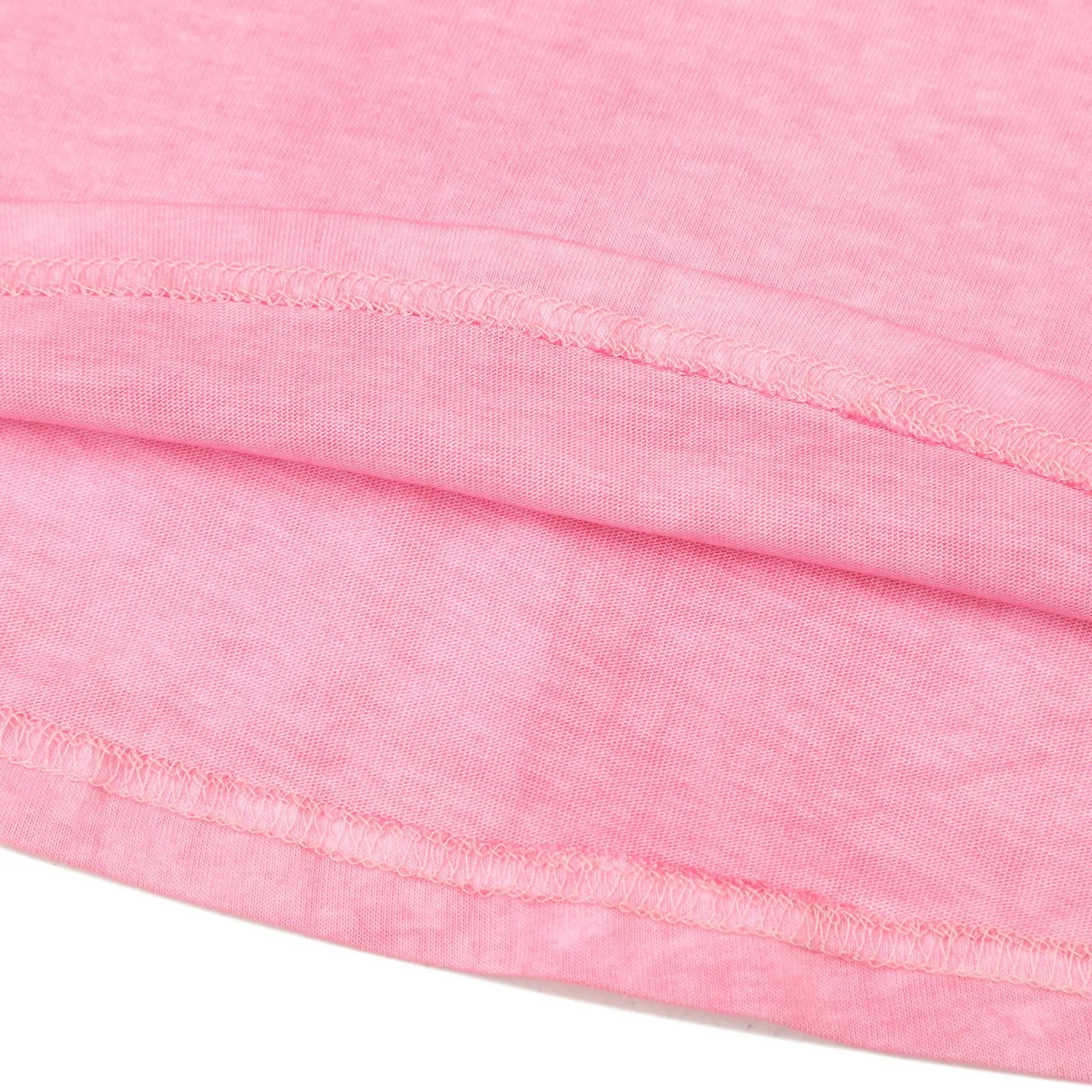 Gradient Tie Dye Oversized Cotton T-Shirt Rose Pink - Gallery Image 10 - Detailed View