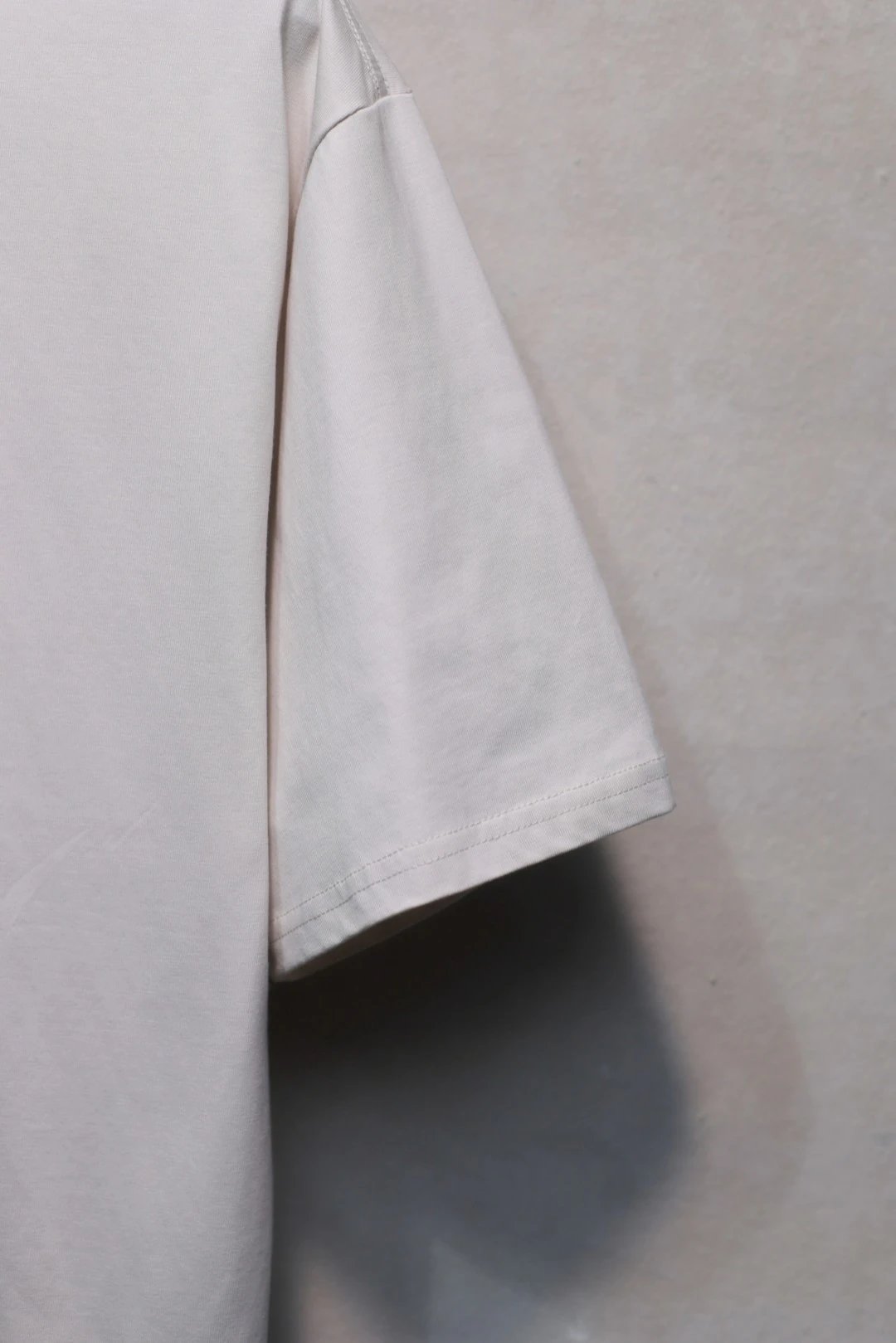 Unisex Oversized Tape Graphic Tee, Summer Casual, Chalk White - Gallery Image 5 - Detailed View