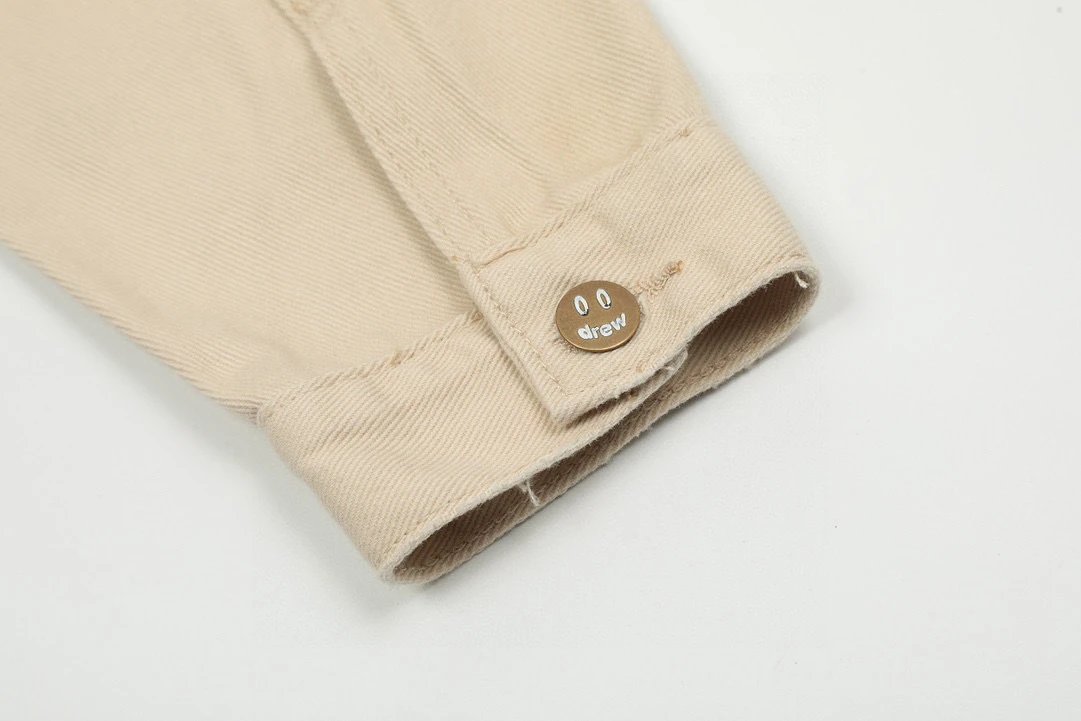 Street Art Alien Denim Jacket Sand Beige - Gallery Image 10 - Detailed View