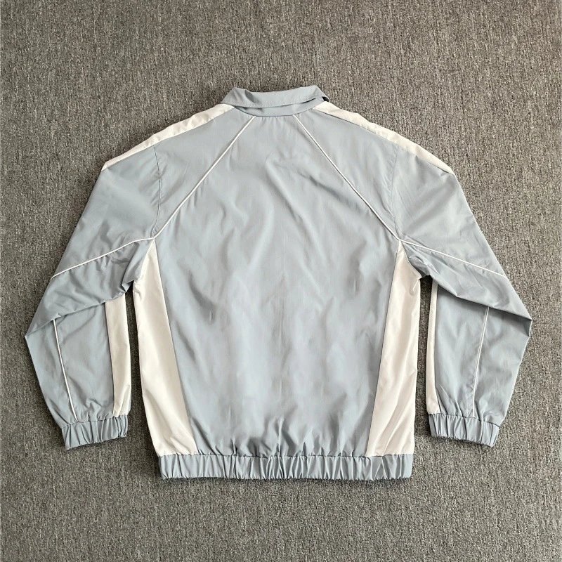 Athletic Windbreaker Tracksuit Set Unisex Pale Blue - Gallery Image 7 - Detailed View