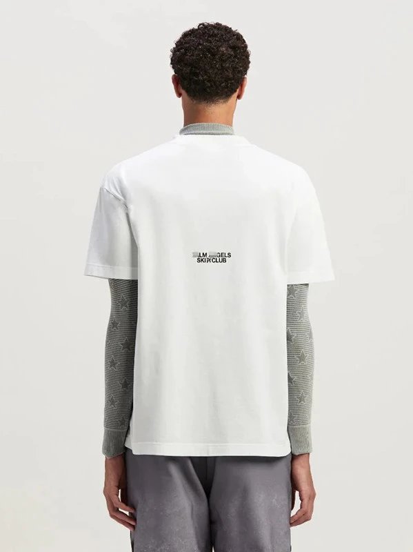 Streetwear Palm Tree Graphic Cotton Tee Ivory - Gallery Image 13 - Detailed View