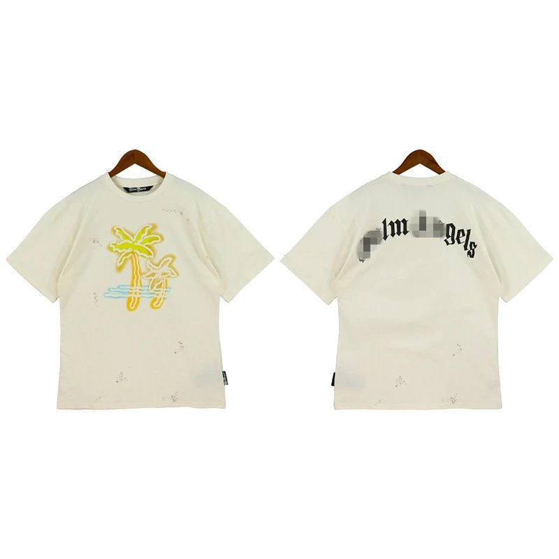 Vintage Palm Tree Graphic Tee Off White - Gallery Image 1 - Detailed View