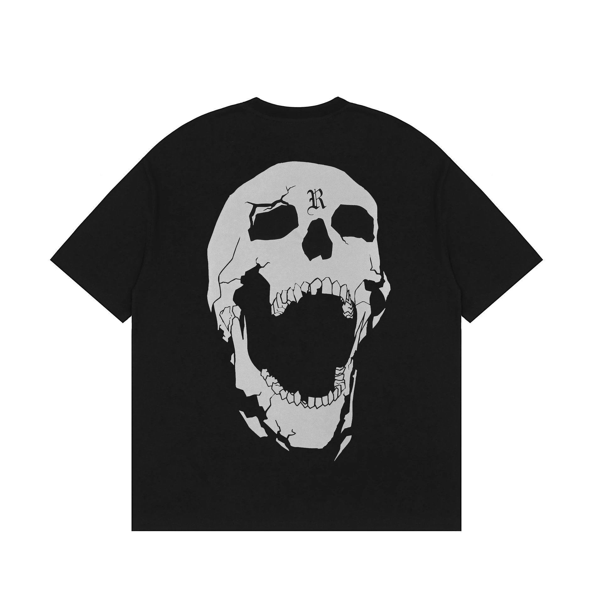 Reflective Skull Tee Noir - Gallery Image 5 - Detailed View