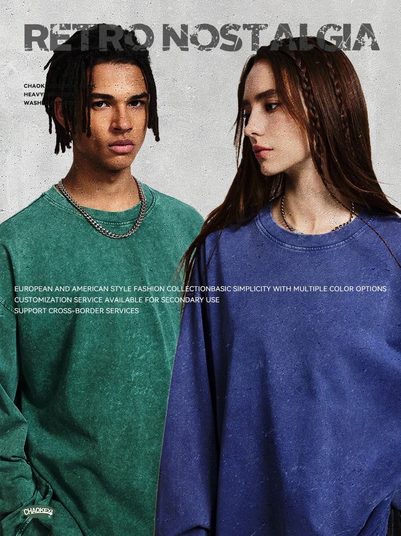 Vintage Cotton Long Sleeve Tee Unisex Faded Black - Gallery Image 10 - Detailed View