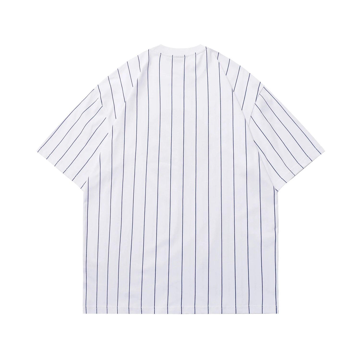 Street Striped Smiley Cotton Tee Ivory - Gallery Image 2 - Detailed View