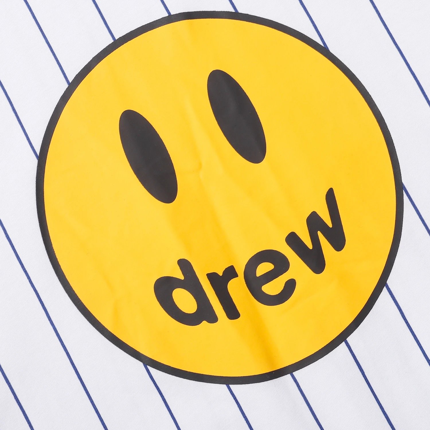 Street Striped Smiley Cotton Tee Ivory - Gallery Image 3 - Detailed View