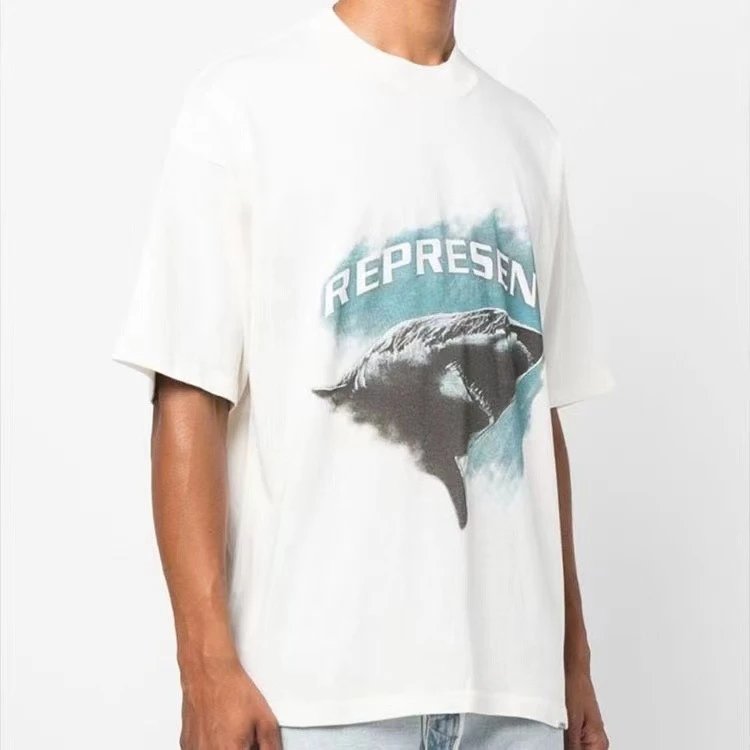 Represent Shark Washed T-Shirt Multicolor - Gallery Image 4 - Detailed View
