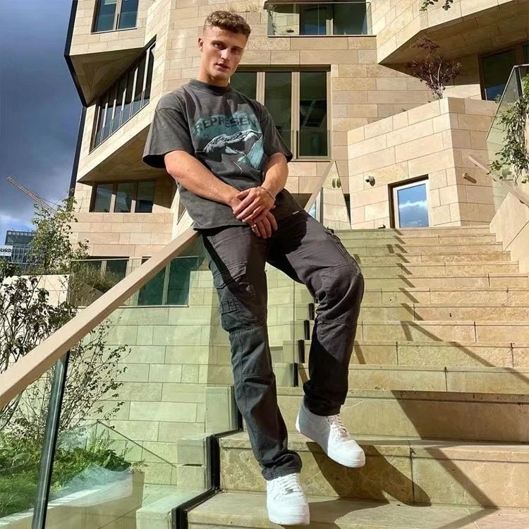 Represent Shark Washed T-Shirt Multicolor - Gallery Image 5 - Detailed View