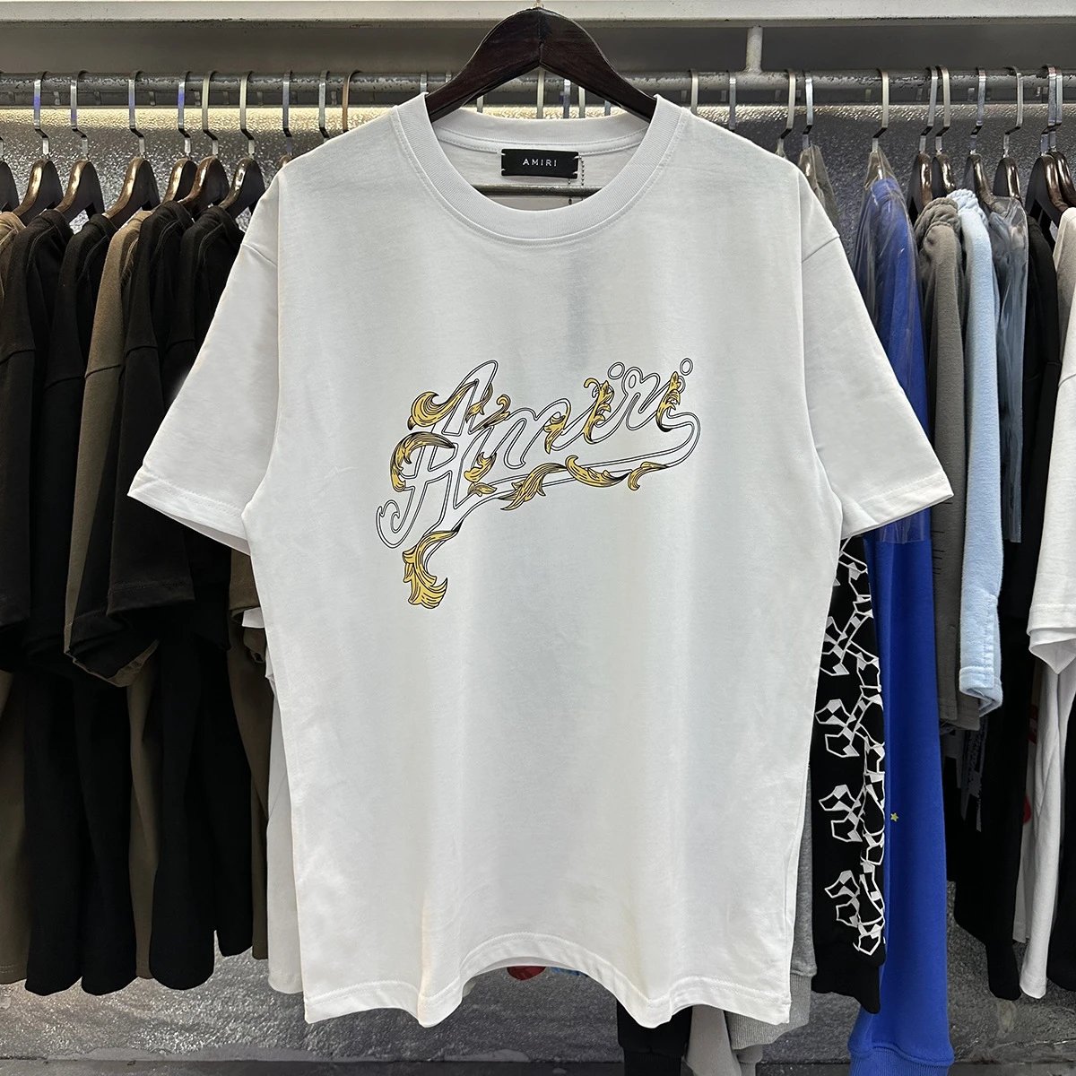 Amiri Logo Tee Multicolor - Gallery Image 8 - Detailed View