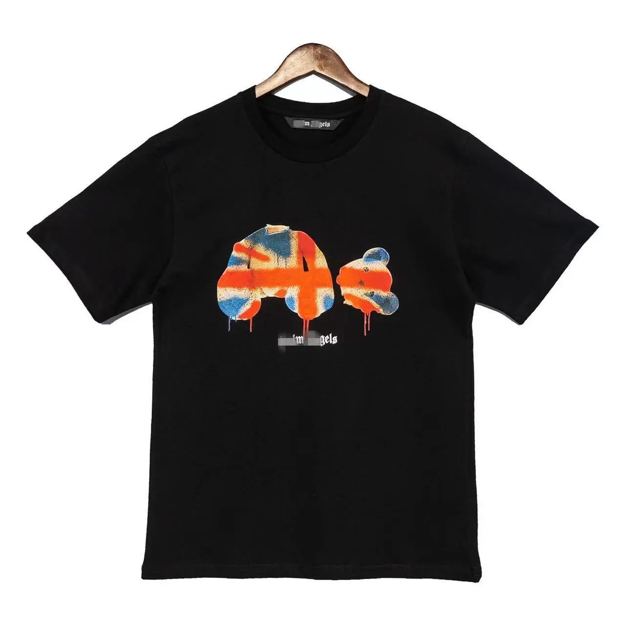 Streetwear Loose Bear Graphic Tee Midnight Black - Related Product - Cnfans