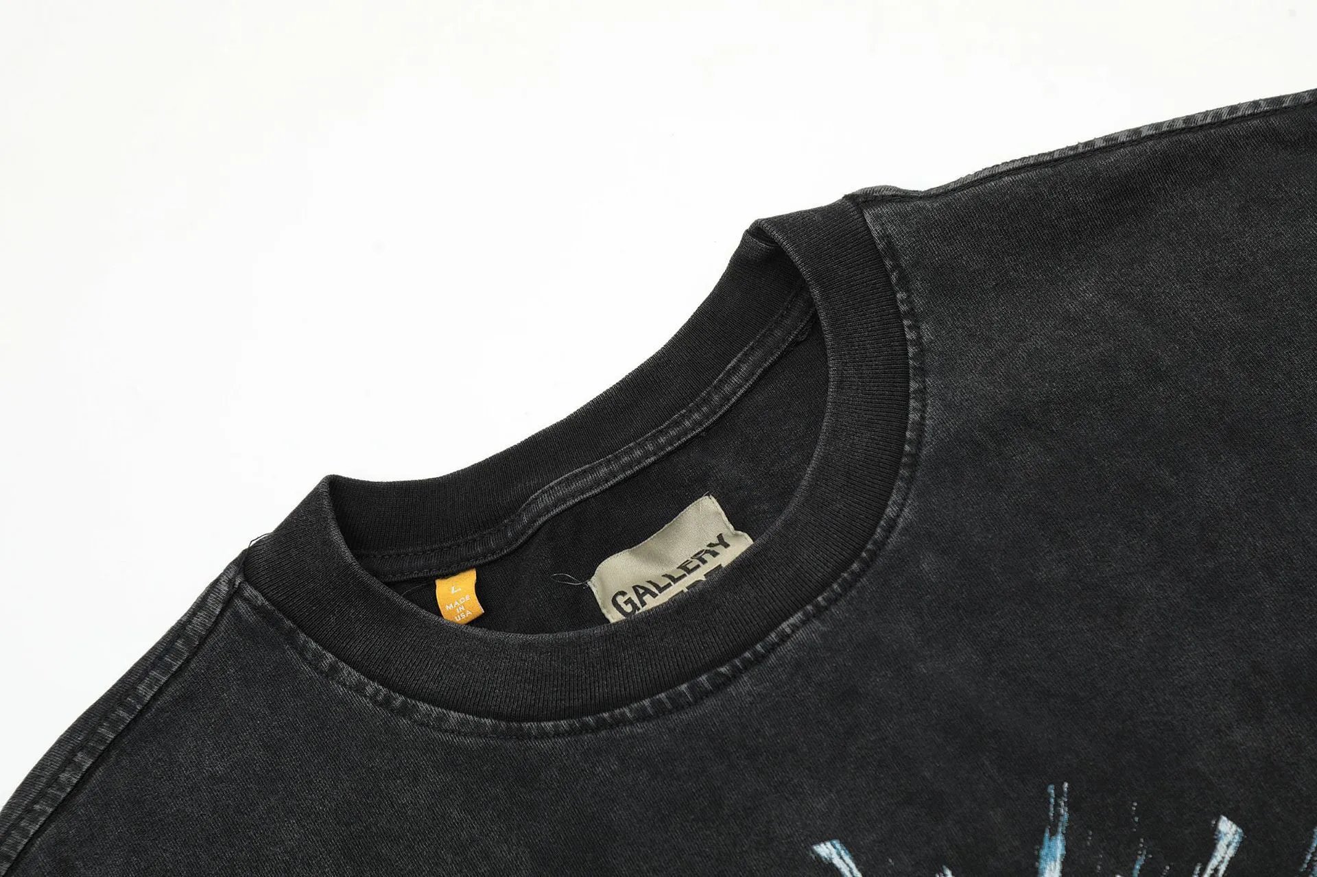 Gallery Dept Graphic Washed Tee Black - Gallery Image 4 - Detailed View