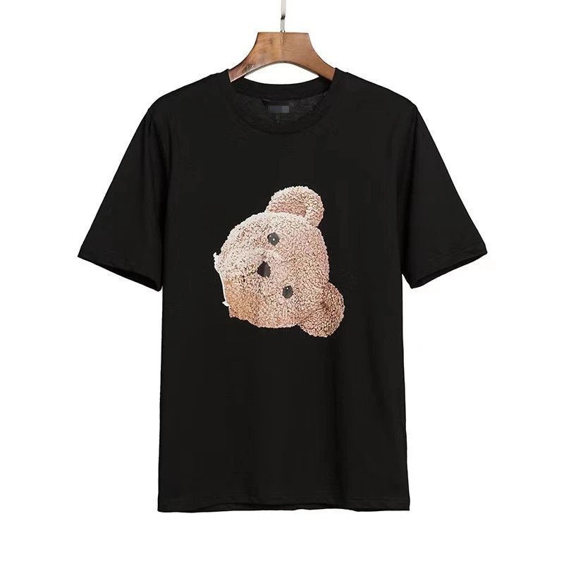 Streetwear Cotton Teddy Head Tee Black - Related Product - Cnfans