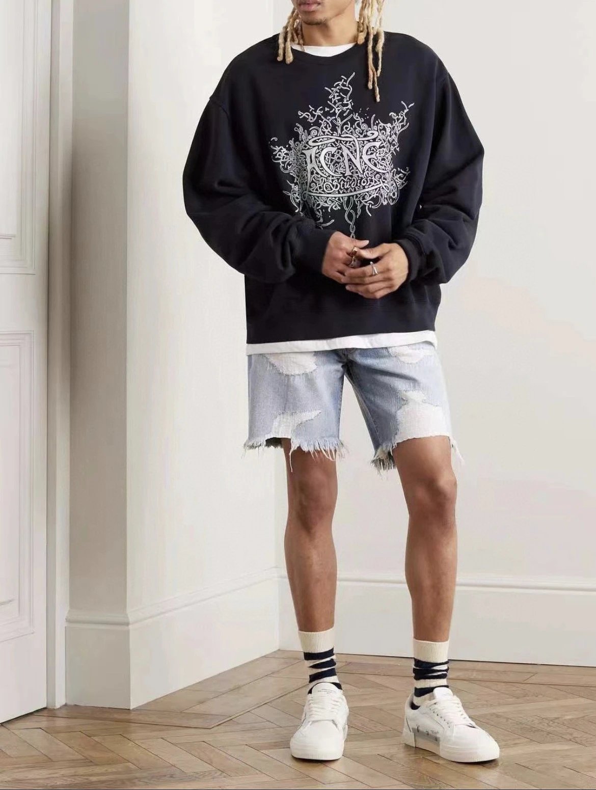 Gallery Dept Denim Shorts Multi - Gallery Image 13 - Detailed View