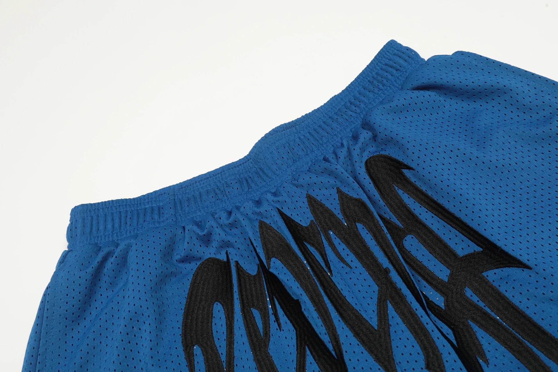 Street Mesh Basketball Shorts Ivory White - Gallery Image 10 - Detailed View