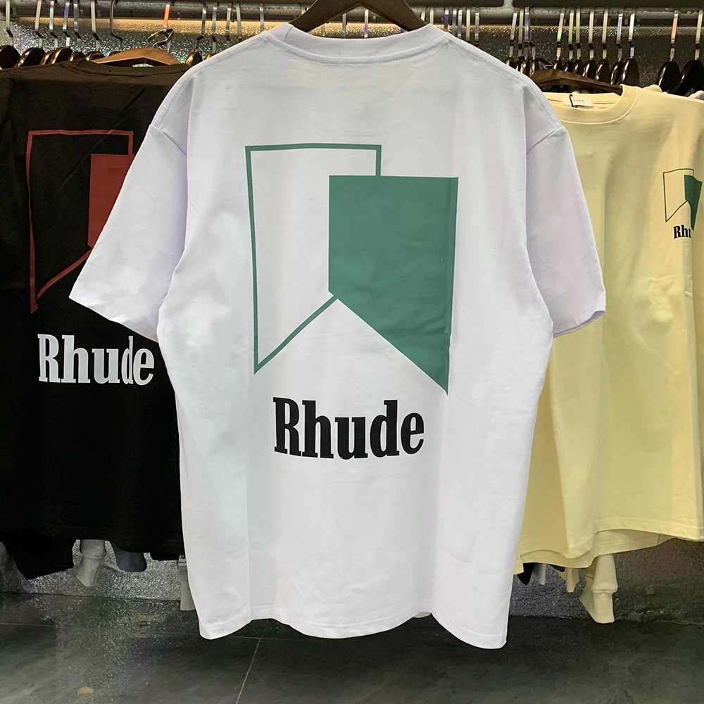 Rhude Colorblock Graphic Tee Multicolor - Gallery Image 2 - Detailed View