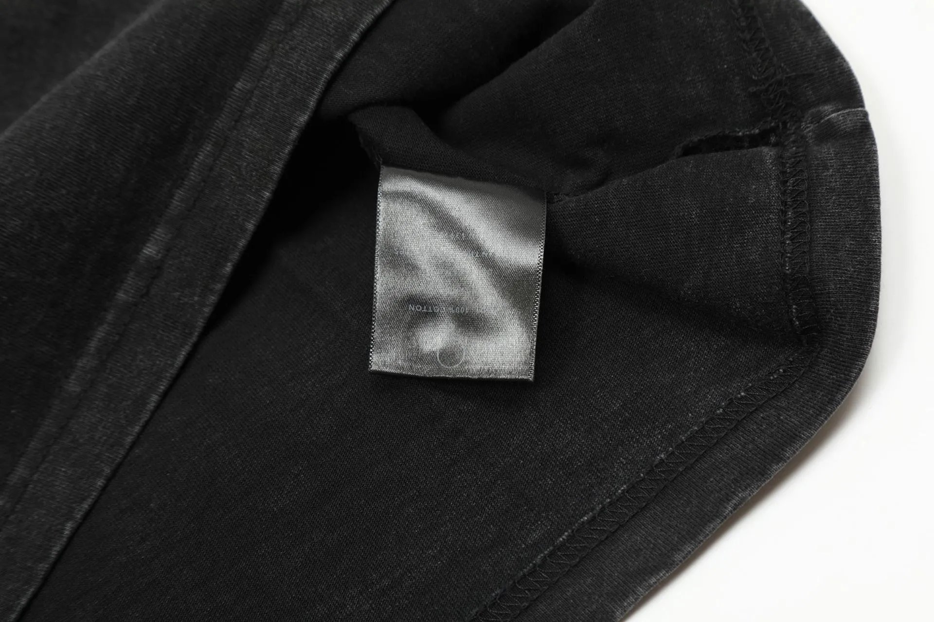 Vintage Washed Graphic Dove Tee Charcoal - Gallery Image 10 - Detailed View