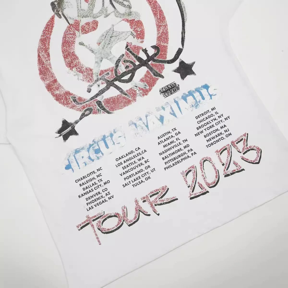 Street Graphic Demon Print Tee White - Gallery Image 4 - Detailed View
