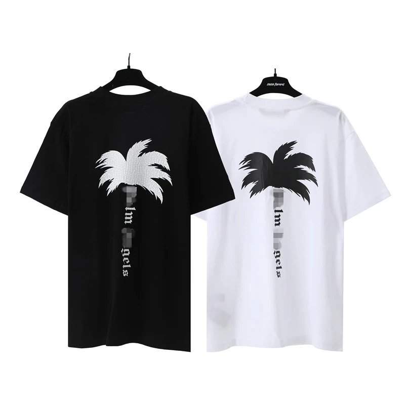Vintage Crack Palm Tree Graphic Street T-Shirt Ivory - Gallery Image 2 - Detailed View