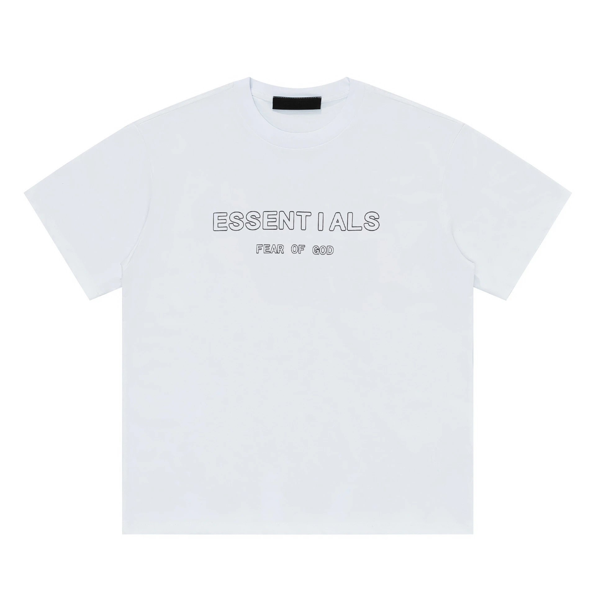 Casual Cotton Blend Graphic Tee Unisex Alabaster - Related Product - Cnfans