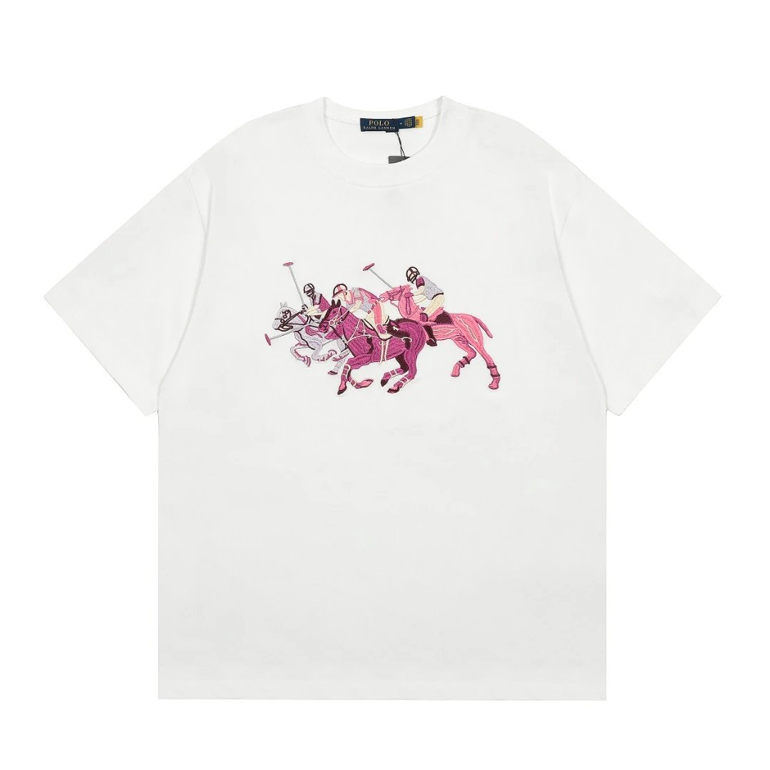 Ralph Lauren Color Polo Embroidery Tee - Gallery Image 2 - Detailed View