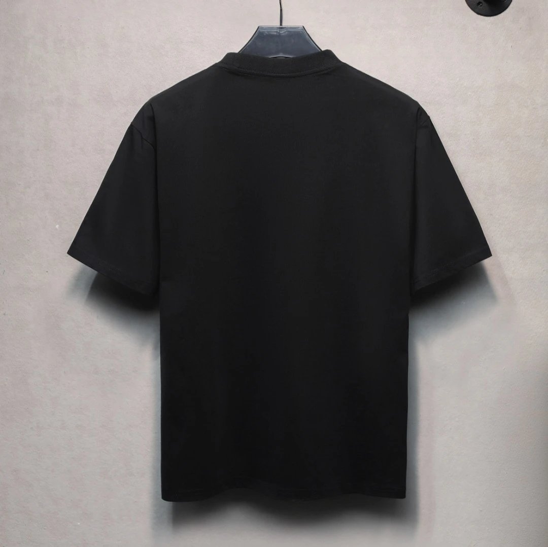 Paris Rhinestone Cotton Tee Unisex Casual Rose - Gallery Image 2 - Detailed View