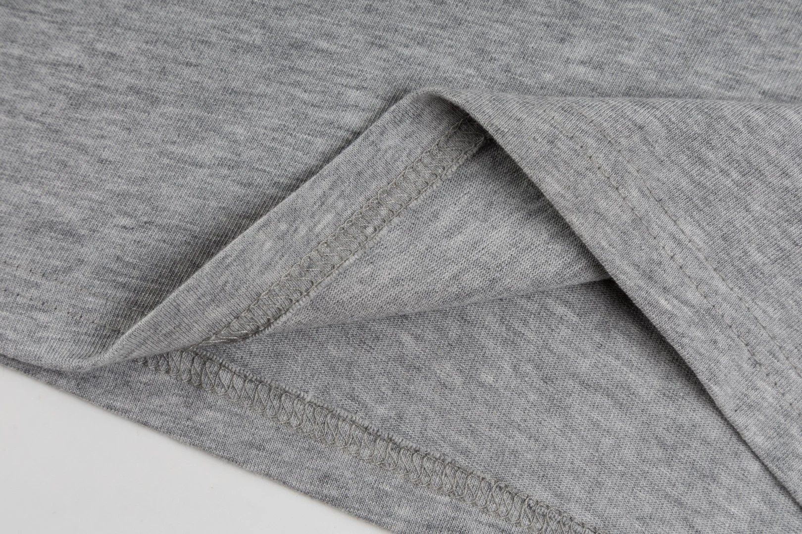 Cotton Henley Long Sleeve T-Shirt, Snow White - Gallery Image 10 - Detailed View