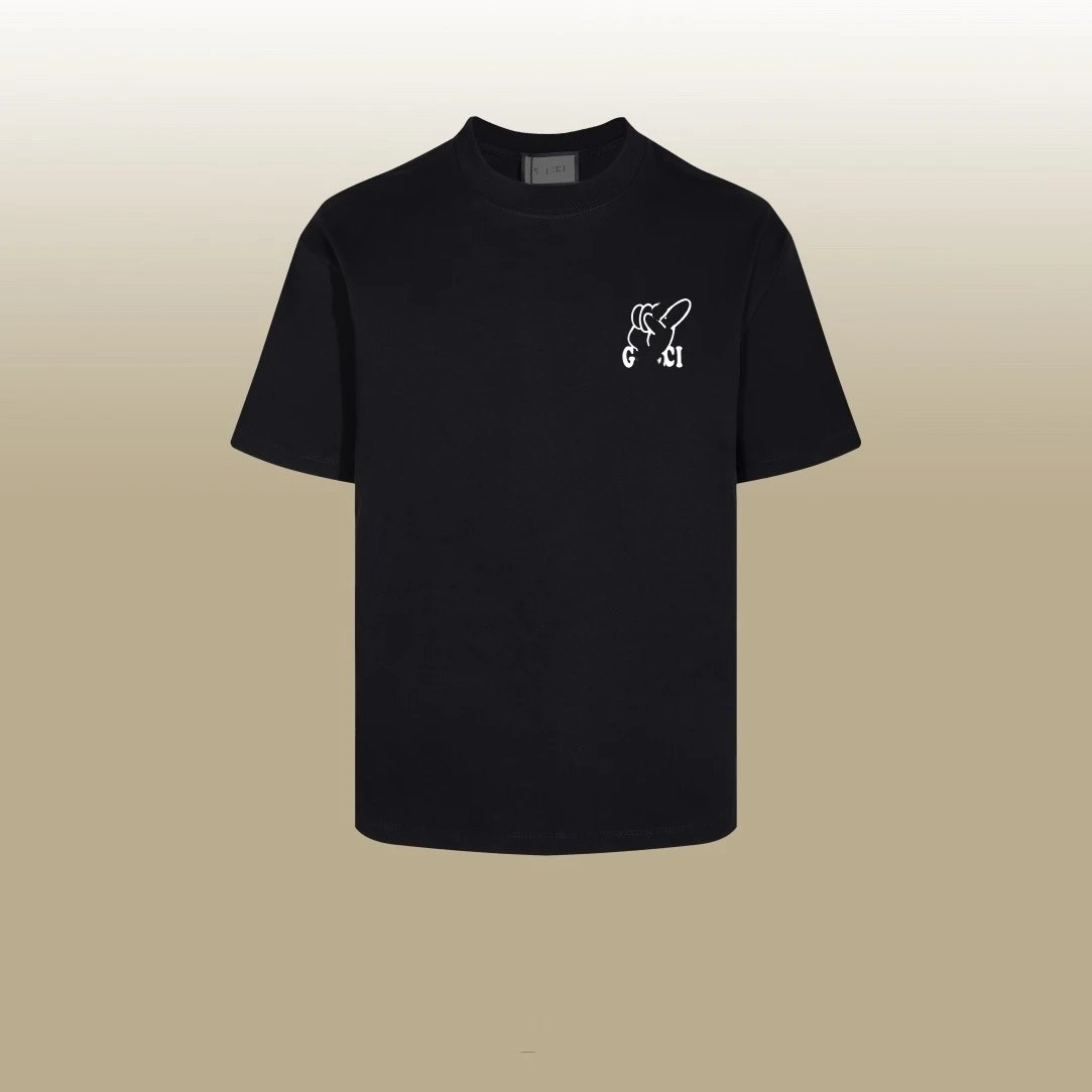 Casual Cotton Graphic Tee Unisex T-Shirt Onyx - Gucci - Cnfans - $26.77