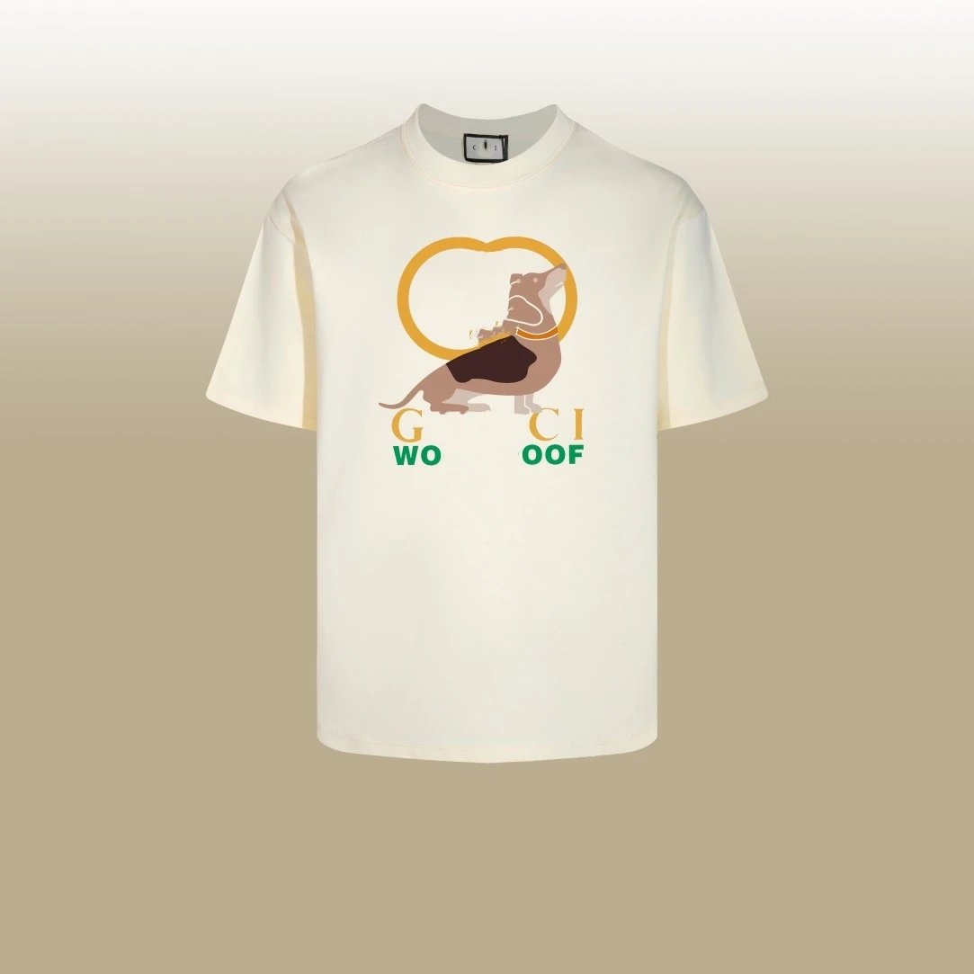 Cartoon Graphic Cotton Tee Unisex Ivory - Gucci - Cnfans - $26.77