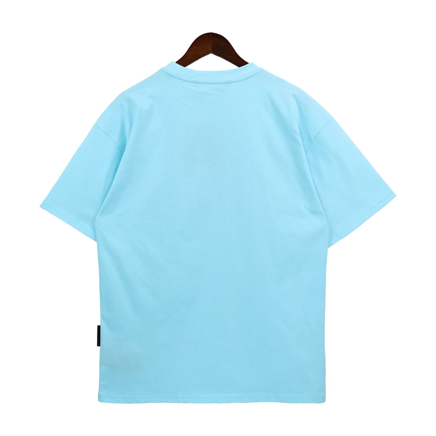 3D Starry Letter Streetwear Tee Sky Blue - Gallery Image 5 - Detailed View