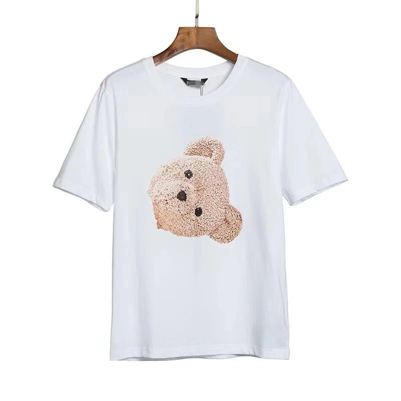 Street Style Cotton Bear Head Tee Ivory - Related Product - Cnfans
