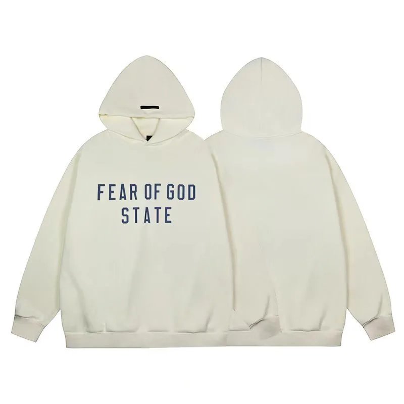 Unisex Street Style Hoodie Set Casual Alabaster - Gallery Image 8 - Detailed View