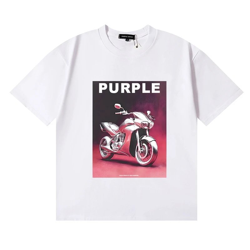 Graphic Print Cotton Tee, Streetwear, Snow White - Purple Brand - Cnfans - $20.65