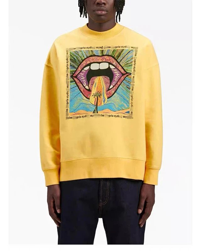 Street Graphic Print Crewneck Sweatshirt Unisex Onyx - Gallery Image 12 - Detailed View