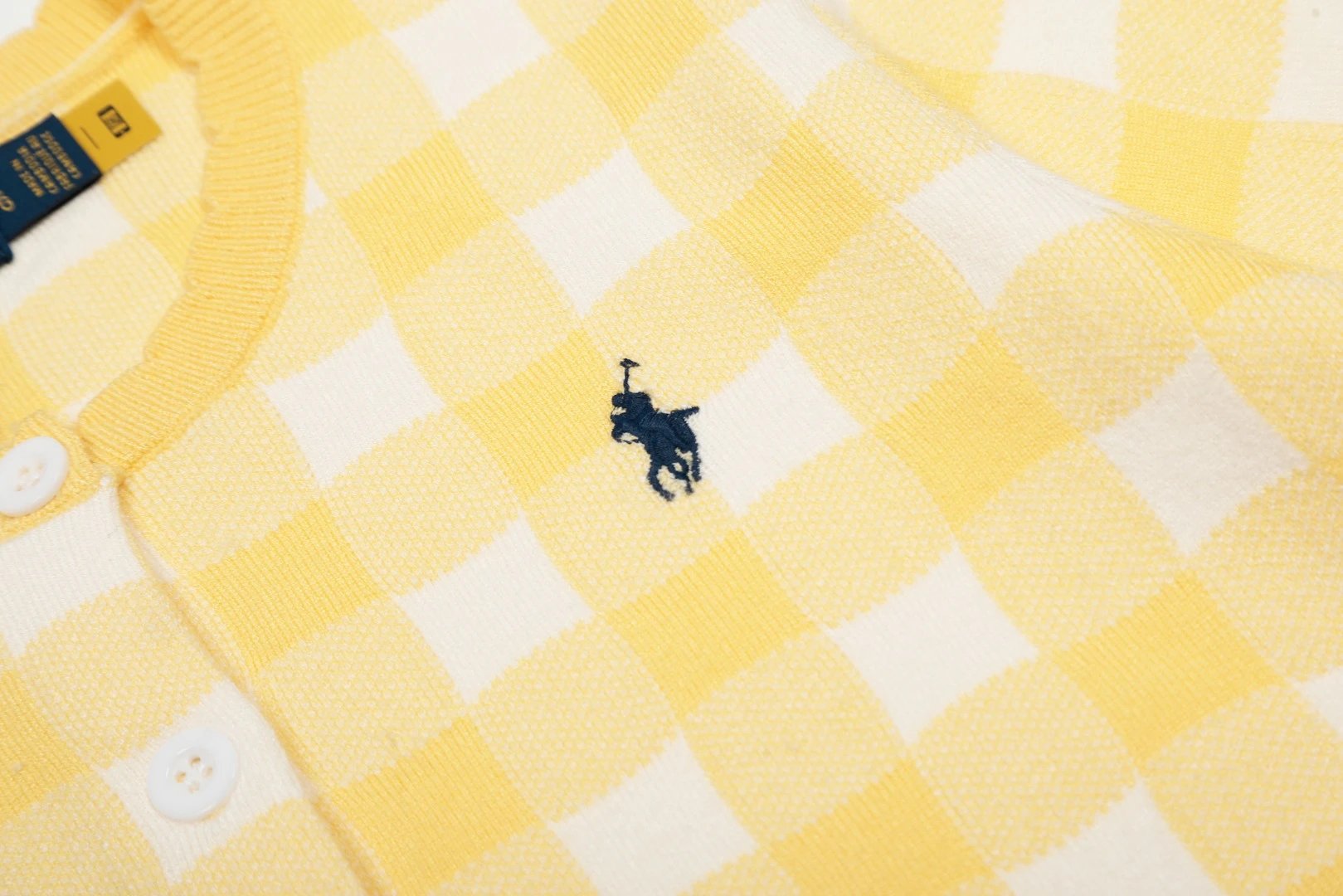 Women's Knit Cardigan Plaid Short Sleeve Top - Gray - Gallery Image 11 - Detailed View