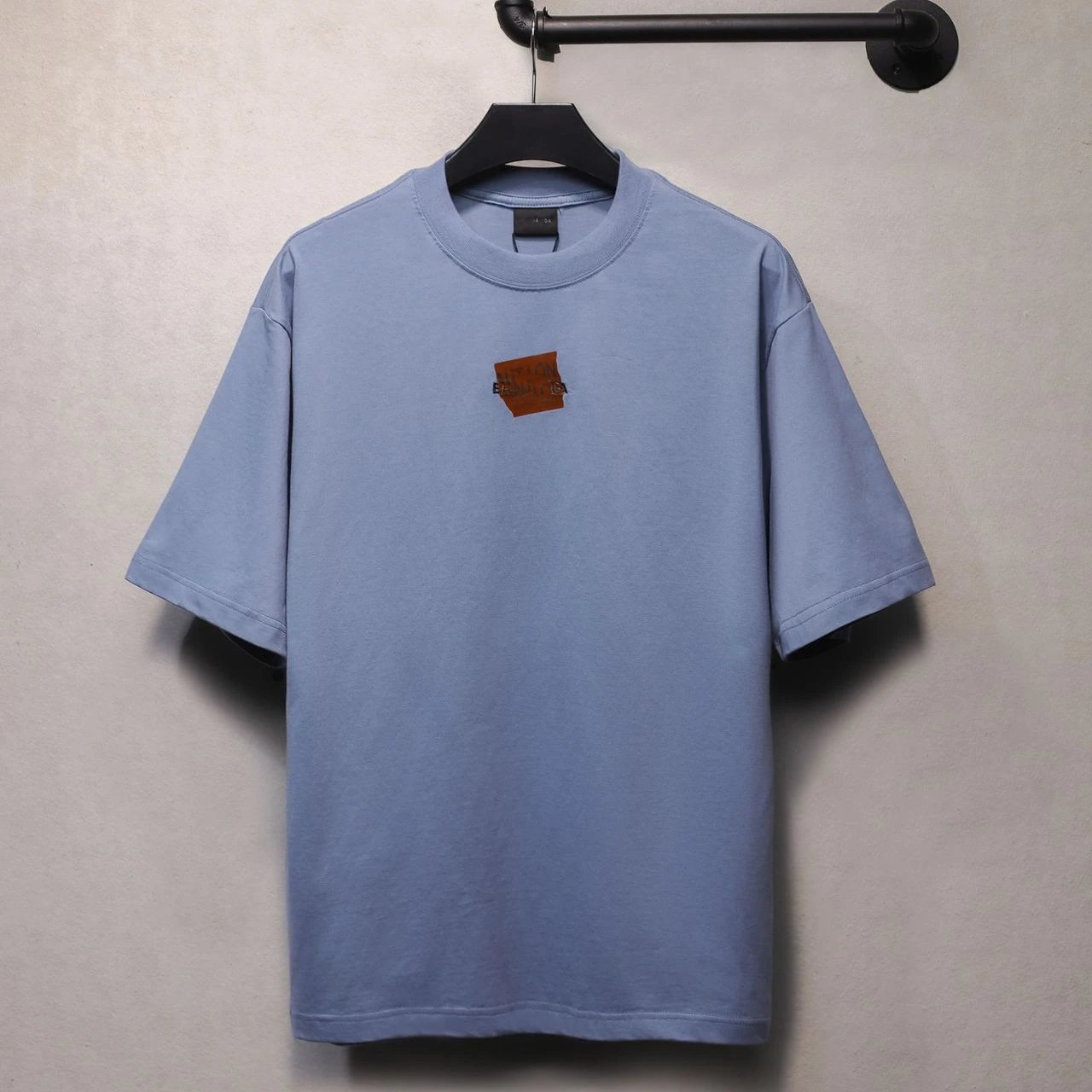 Casual Cotton Blend Short Sleeve Tee - Midnight Black - Gallery Image 1 - Detailed View