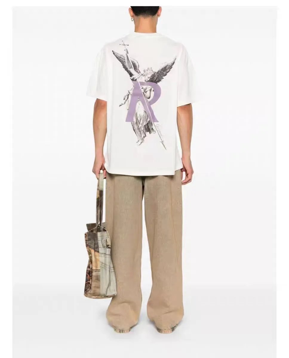 REPRESENT Angel Graphic T-Shirt Black - Gallery Image 5 - Detailed View