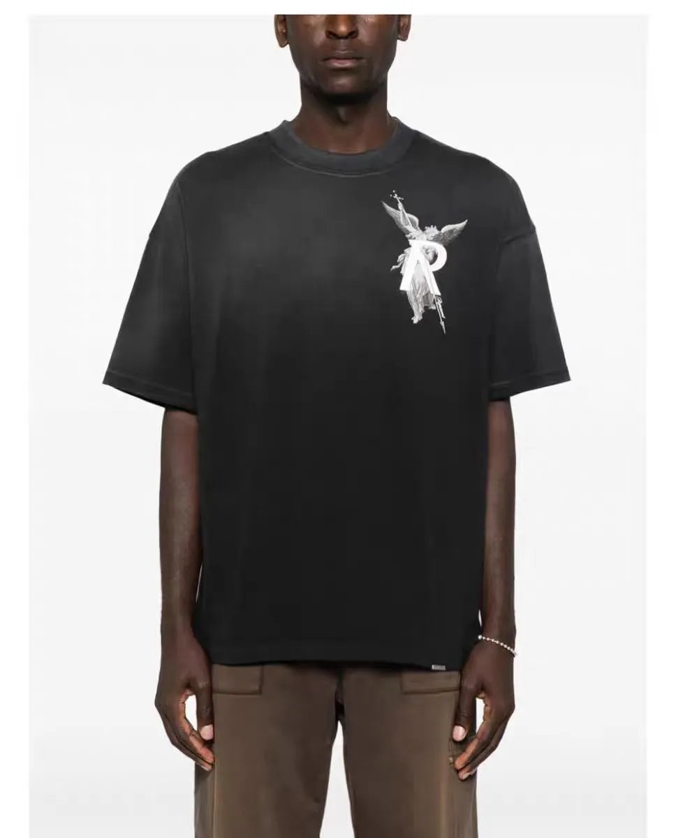 REPRESENT Angel Graphic T-Shirt Black - Gallery Image 2 - Detailed View