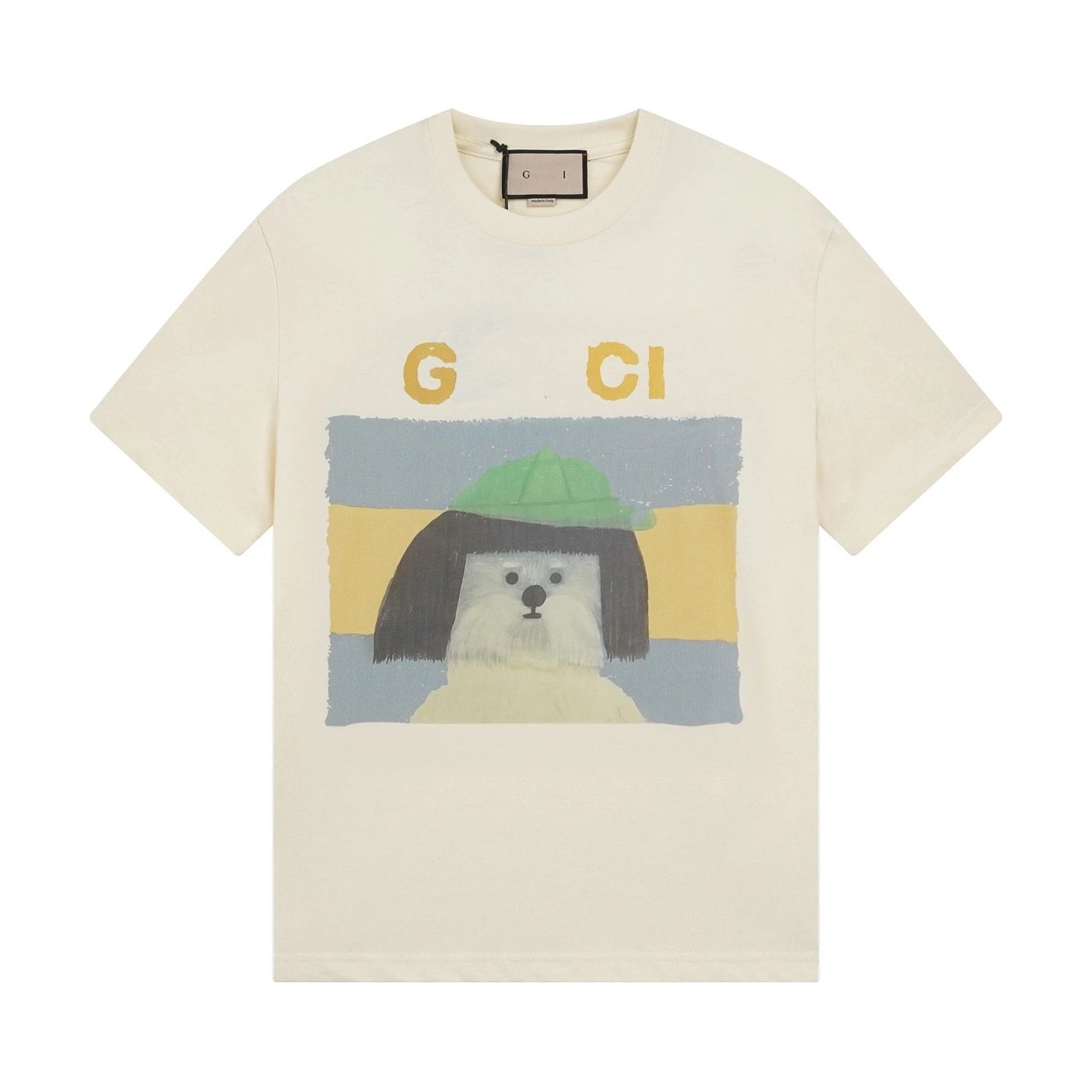 Casual Cotton Blend Graphic Tee Unisex Onyx - Gallery Image 7 - Detailed View